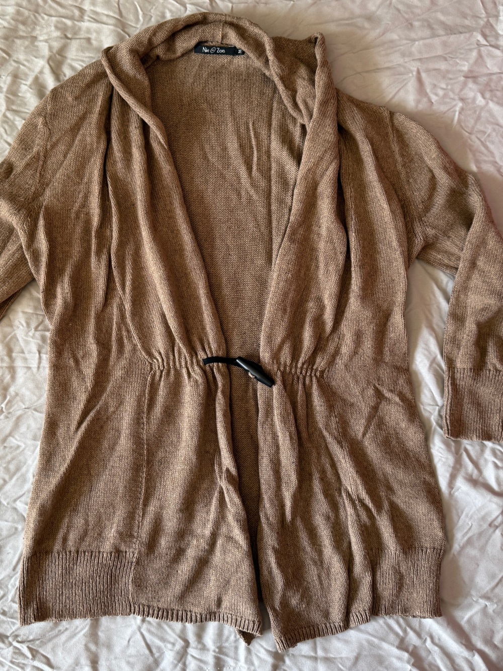 NIC+ZOE Knit Cardigan in Camel